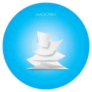 Serviettes publicitaires BLANCHES en papier