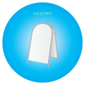 Stop trottoir classique publicitaire personnalisable sur les 2 faces