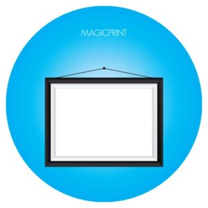 Cadre clic-clac - personnalisable bords rond - 4 tailles