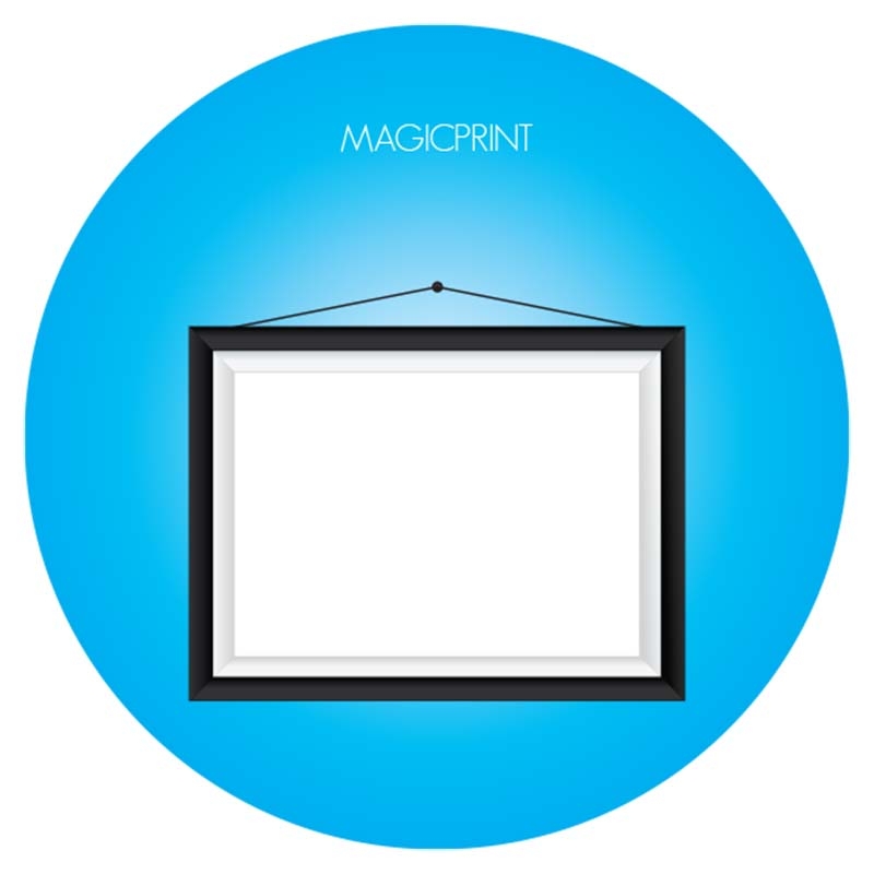 Cadre clic-clac - personnalisable bords rond - 4 tailles