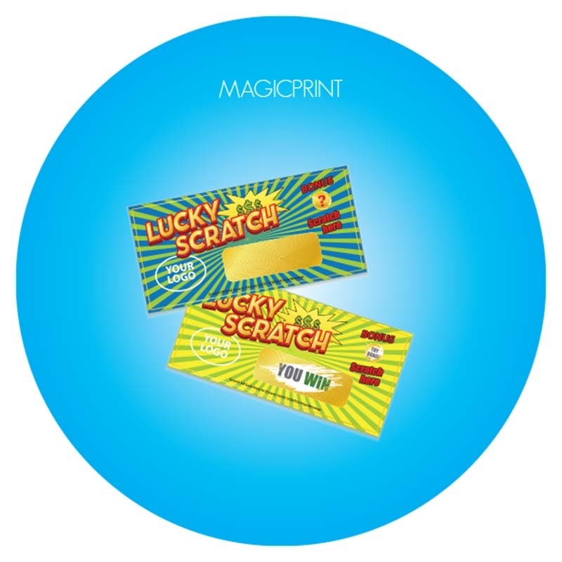 Tickets/cartes à gratter publicitaire - ATOL