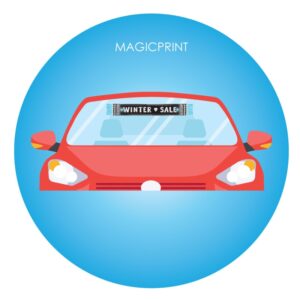 Mini Echarpes de voiture publicitaire