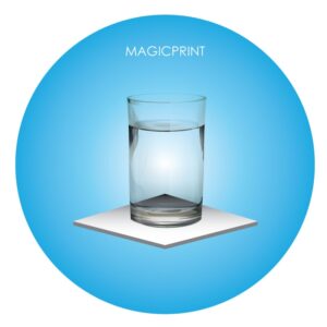 Sous-verre publicitaire carré