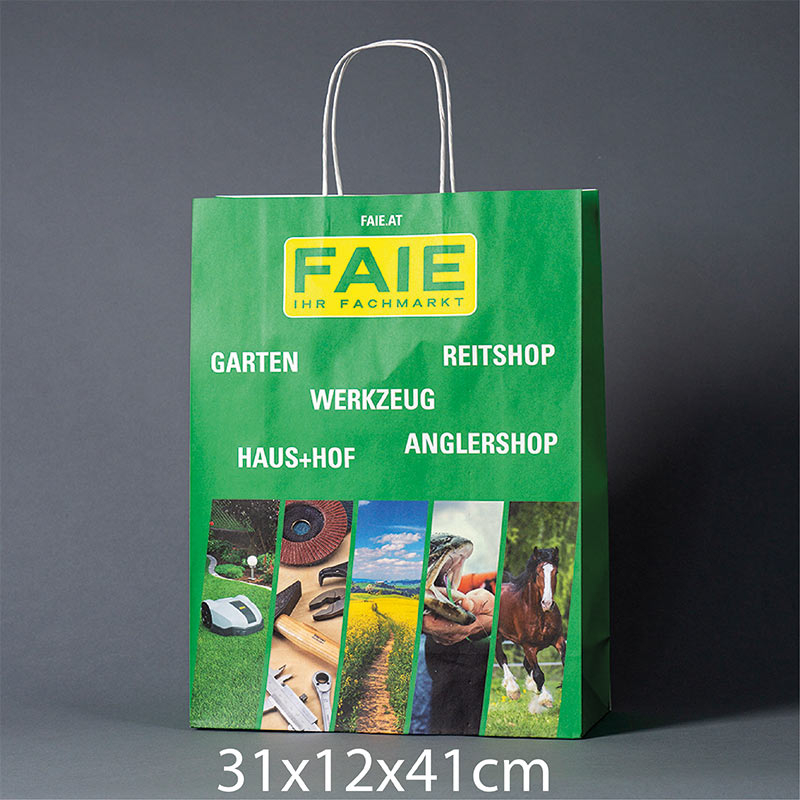 Sac papier publicitaire-31x12x41