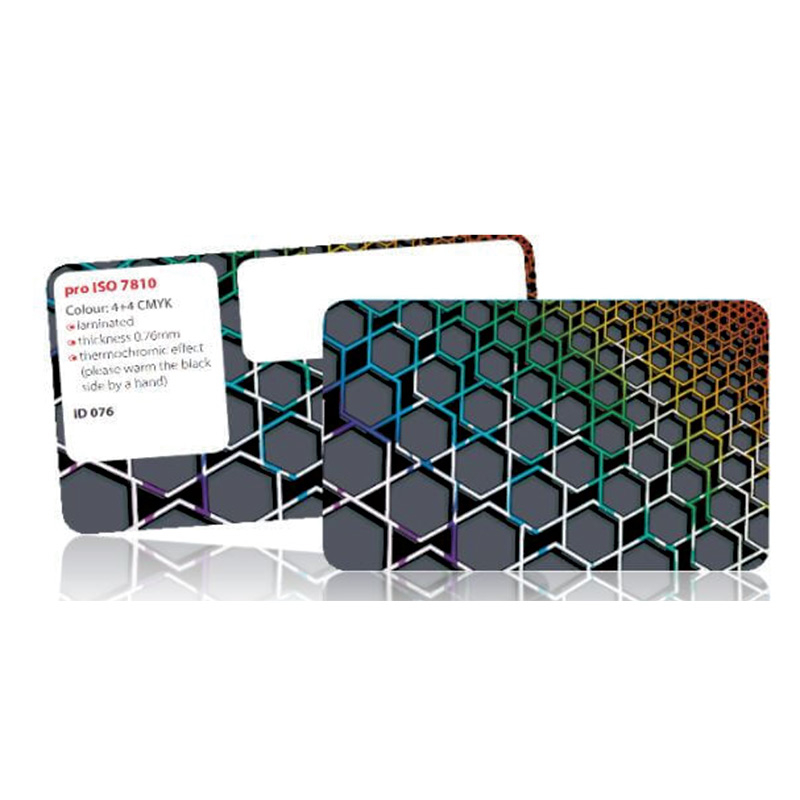 Carte avec effet thermochrome