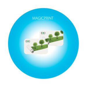 Carte en papier d'herbe recyclé