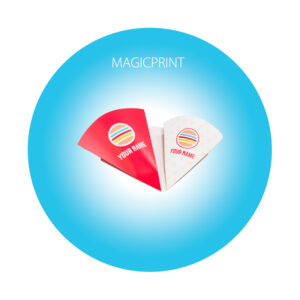 Cornet carton publicitaire pour crêpe