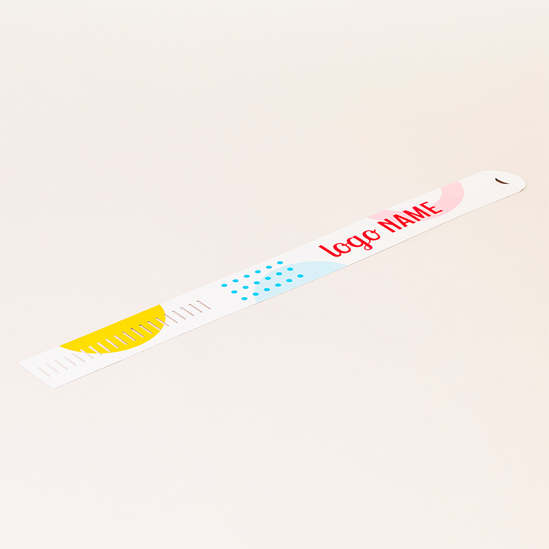 Accessoire promotionnel pratique : bague papier personnalisée pour emballages et événements