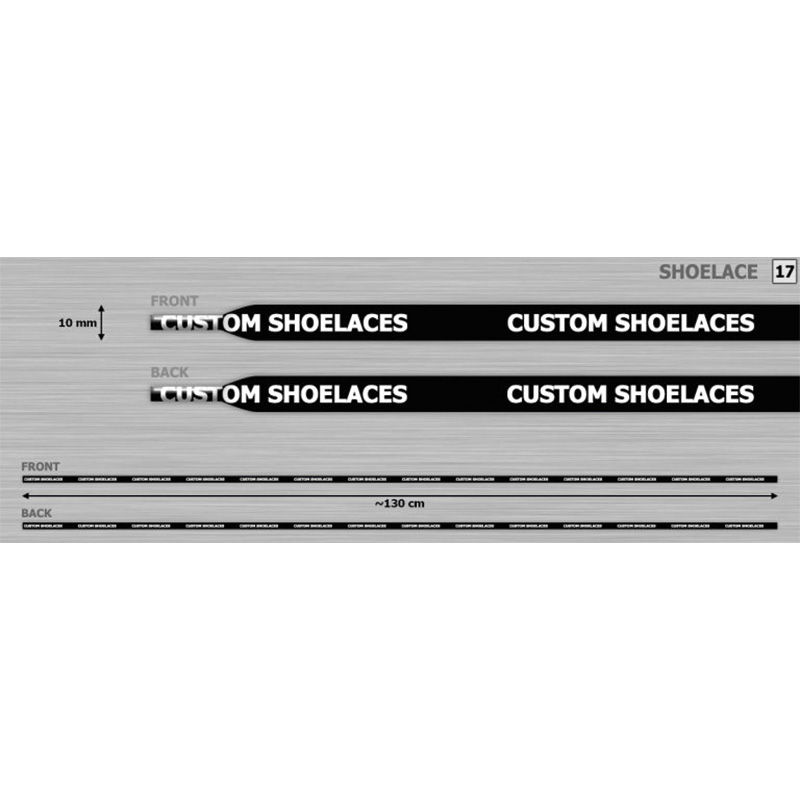 Custom shoe lace