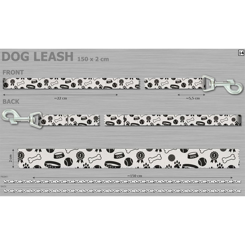 Laisses pour chiens – avec impression