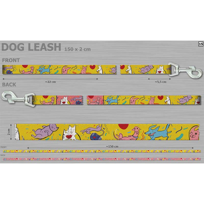 Laisses pour chiens – avec impression
