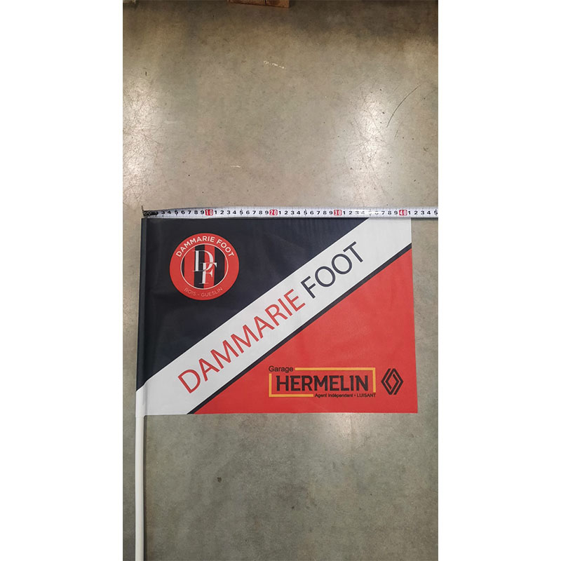 Drapeaux avec manche publicitaire