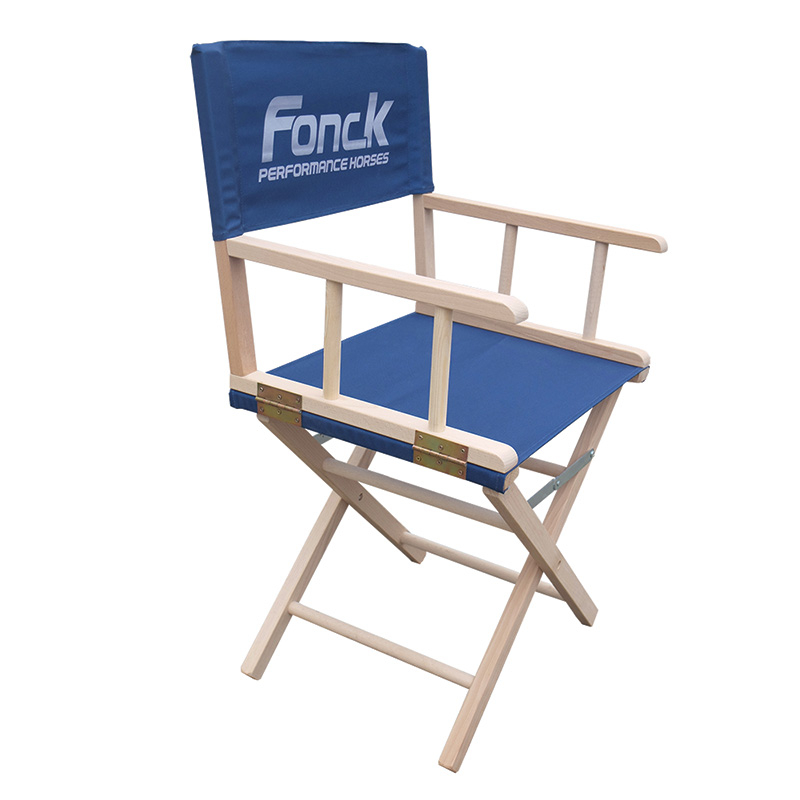 Chaise de directeur publicitaire marquage sur tissus rouge