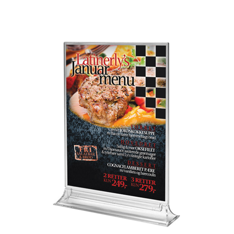 Porte-menu vertical pour dépliant