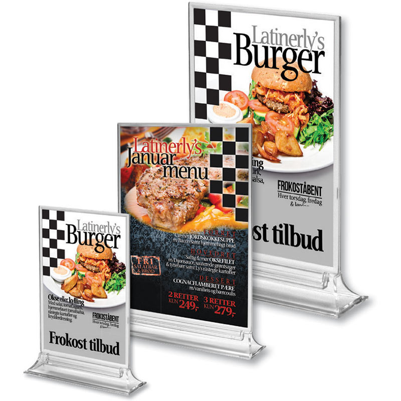 Porte-menu vertical pour dépliant