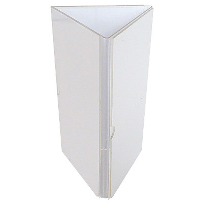 Porte-menu triangulaire, acrylique, 3 x M65