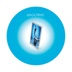 Porte-menu avec pieds, acrylique/alu