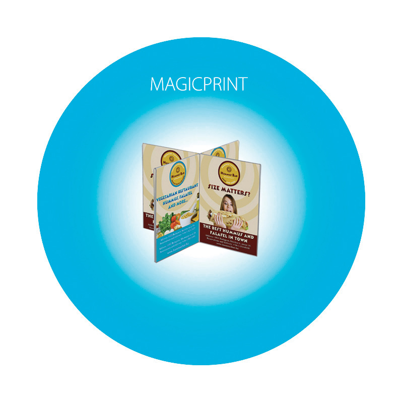 Porte-menus en croix x 4, acrylique